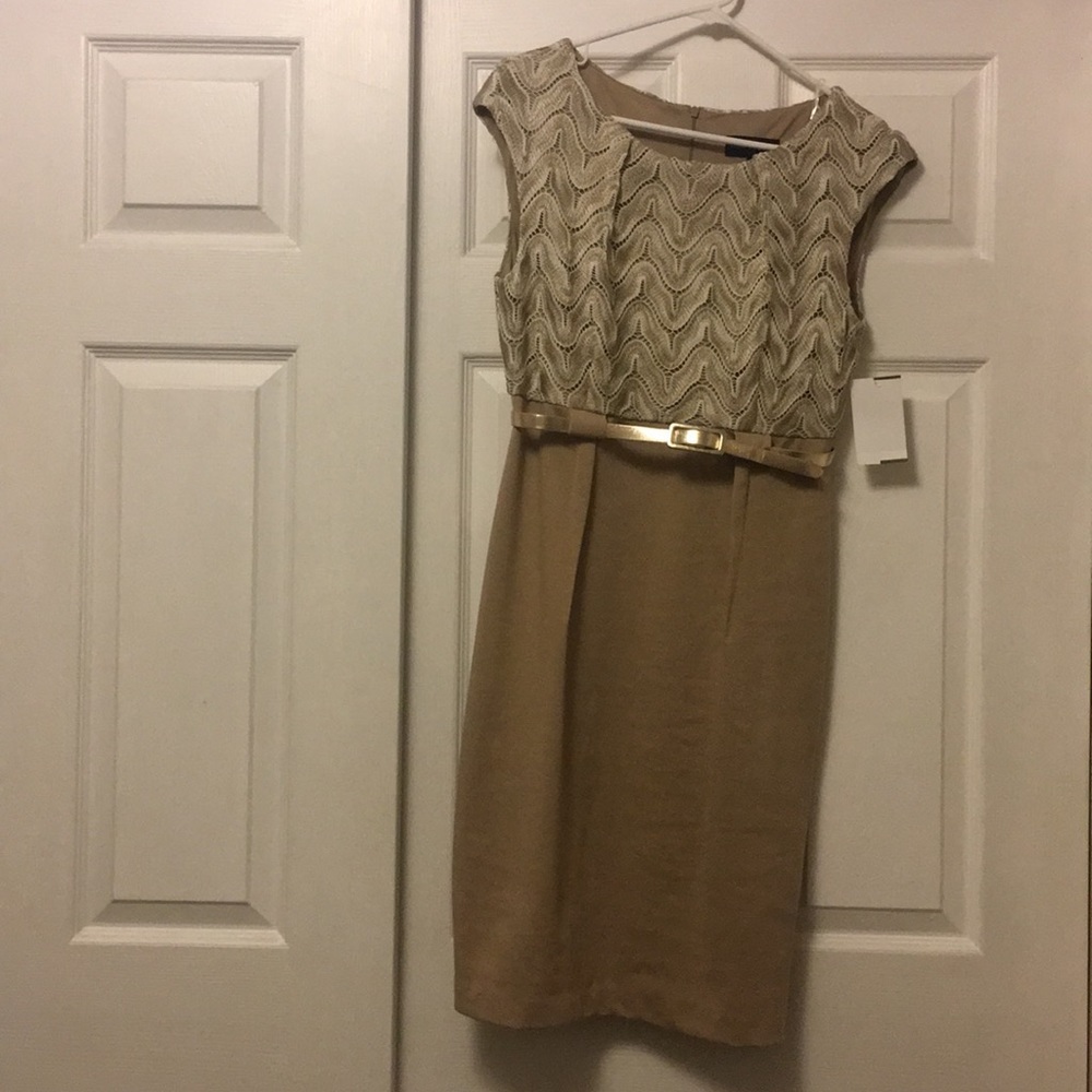 Sand color NWT dress size 10(petite)